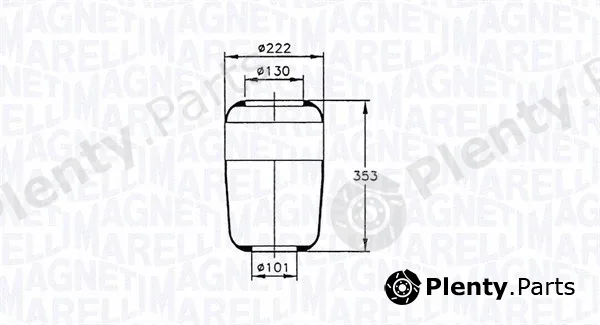 Magneti Marelli 030607020020 — Bellow, air suspension