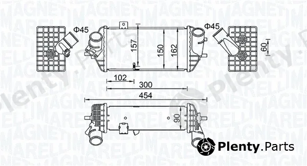 Magneti Marelli 351319205690 — Charge Air Cooler