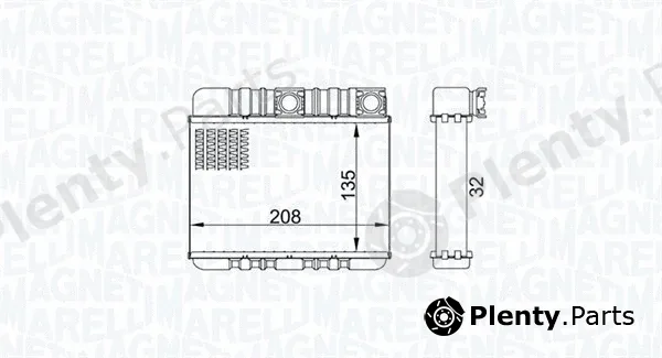 Magneti Marelli 350218469000 — Heat Exchanger, interior heating