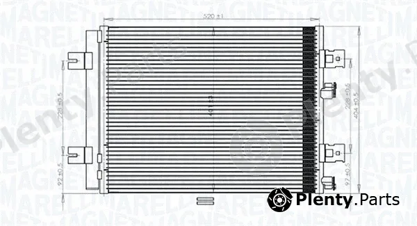 Magneti Marelli 350203765000 — Condenser, air conditioning