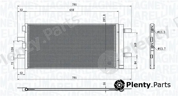 Magneti Marelli 350203786000 — Condenser, air conditioning
