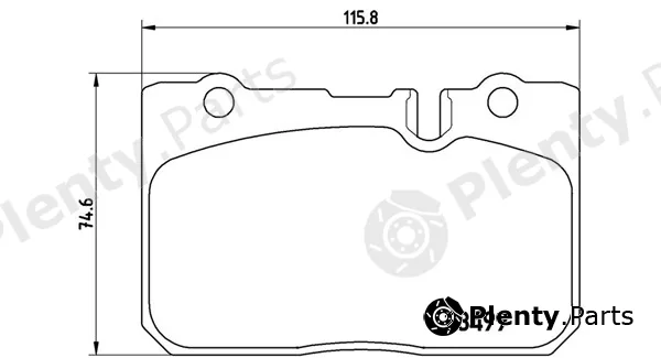 Magneti Marelli 363700483039 — Brake Pad Set, disc brake