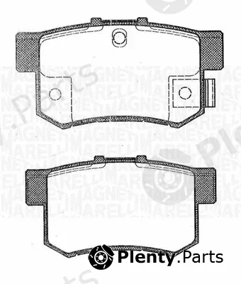 Magneti Marelli 363916060462 — Brake Pad Set, disc brake