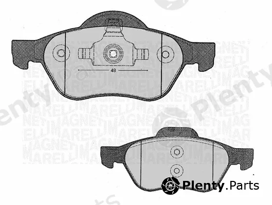 Magneti Marelli 363916060381 — Brake Pad Set, disc brake