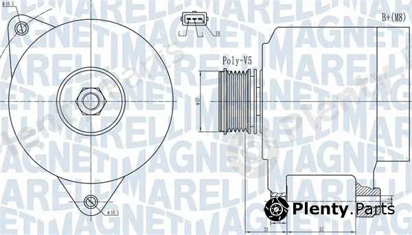 Magneti Marelli 063732133010 — Alternator