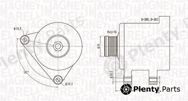 Magneti Marelli 063731553010 — Alternator