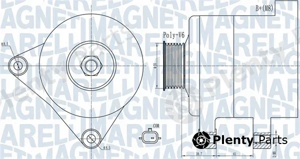 Magneti Marelli 063732003010 — Alternator