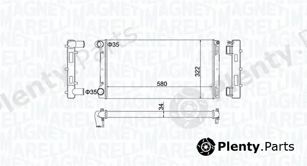 Magneti Marelli 350213163400 — Radiator, engine cooling