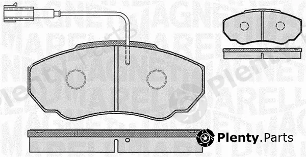 Magneti Marelli 363916060186 — Brake Pad Set, disc brake