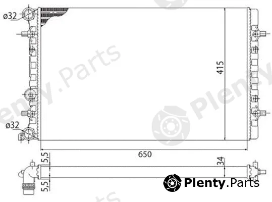 Magneti Marelli 350213803003 — Radiator, engine cooling