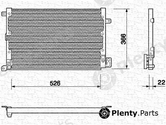 Magneti Marelli 350203123000 — Condenser, air conditioning