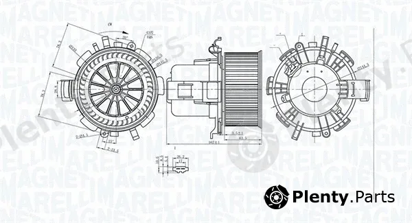Magneti Marelli 069412315010 — Interior Blower