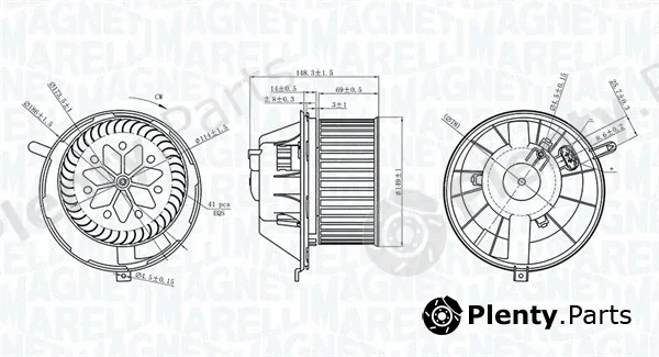 Magneti Marelli 069412229010 — Interior Blower