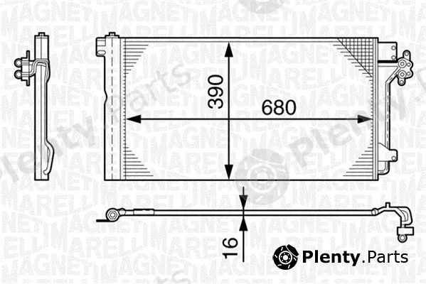 Magneti Marelli 350203478000 — Condenser, air conditioning