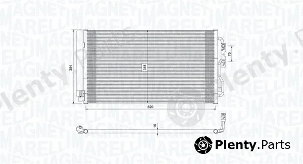 Magneti Marelli 350203751000 — Condenser, air conditioning