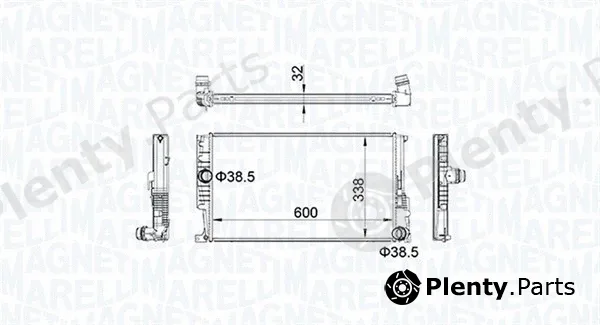 Magneti Marelli 350213159600 — Radiator, engine cooling