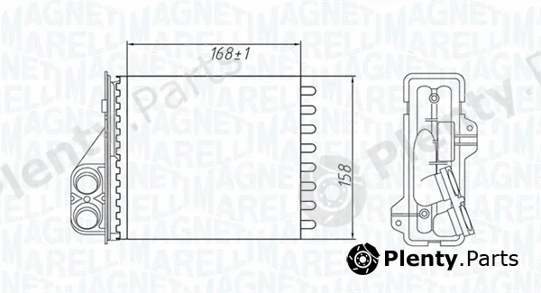 Magneti Marelli 350218479000 — Heat Exchanger, interior heating