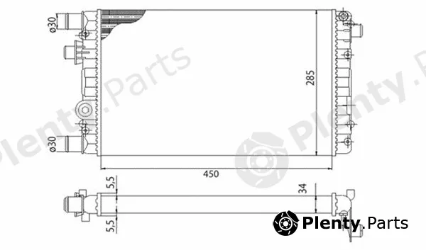 Magneti Marelli 350213815003 — Radiator, engine cooling