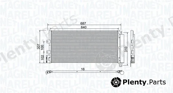 Magneti Marelli 350203969000 — Condenser, air conditioning
