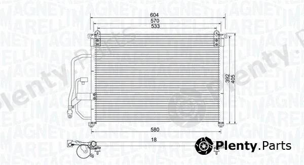 Magneti Marelli 350203960000 — Condenser, air conditioning