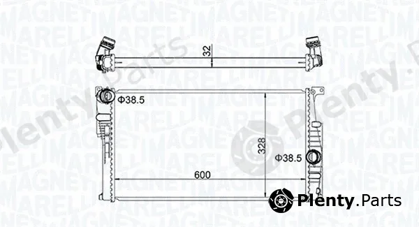 Magneti Marelli 350213155100 — Radiator, engine cooling