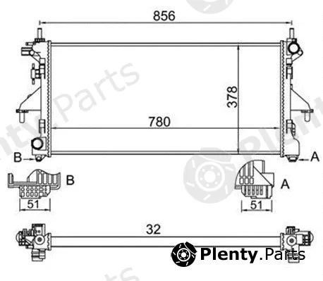 Magneti Marelli 359000301020 — Radiator, engine cooling