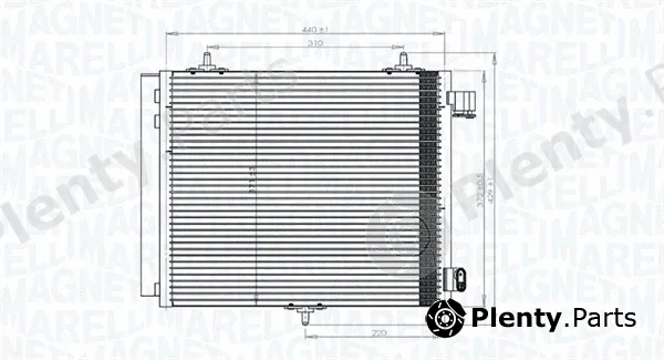 Magneti Marelli 350203818000 — Condenser, air conditioning