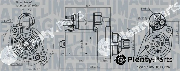 Magneti Marelli 063721322010 — Starter
