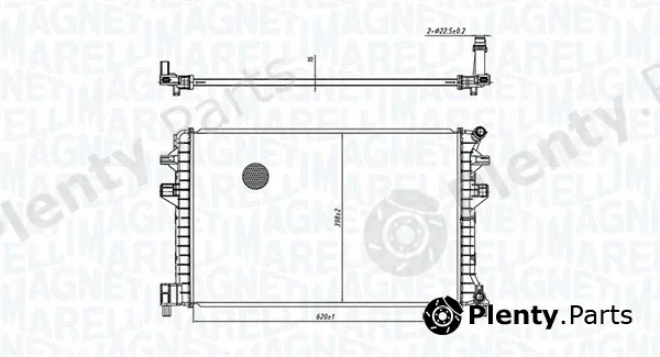 Magneti Marelli 350213166300 — Radiator, engine cooling