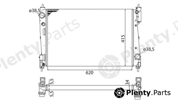 Magneti Marelli 350213385003 — Radiator, engine cooling