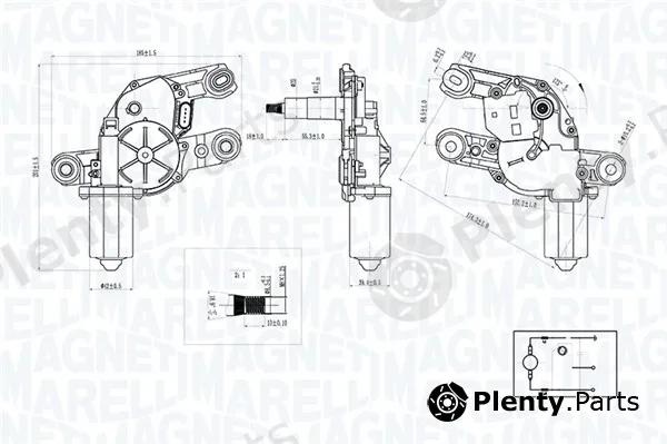 Magneti Marelli 064073300010 — Wiper Motor
