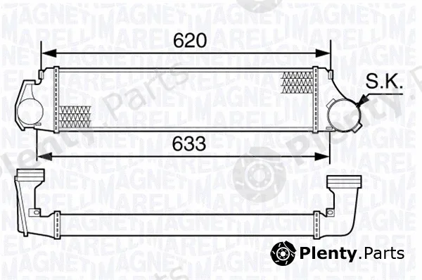 Magneti Marelli 351319203420 — Charge Air Cooler