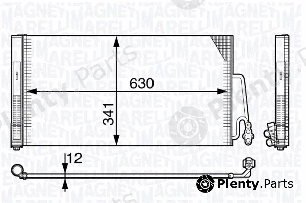 Magneti Marelli 350203722000 — Condenser, air conditioning