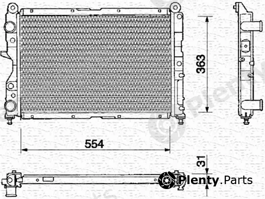 Magneti Marelli 350213107000 — Radiator, engine cooling