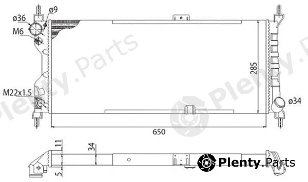 Magneti Marelli 350213588003 — Radiator, engine cooling