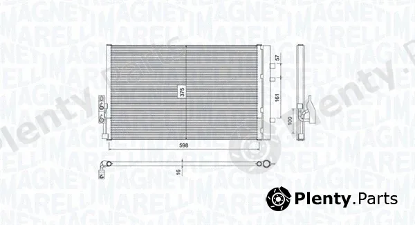 Magneti Marelli 350203788000 — Condenser, air conditioning