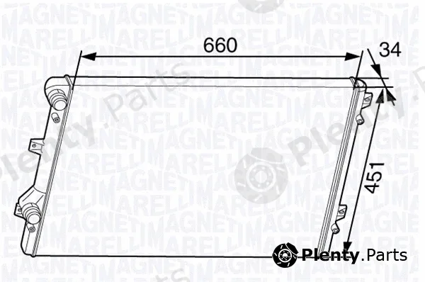 Magneti Marelli 350213144300 — Radiator, engine cooling