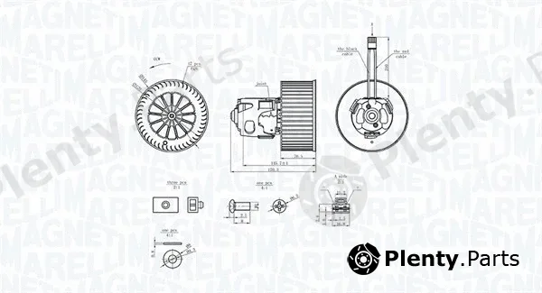Magneti Marelli 069412365010 — Interior Blower