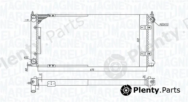 Magneti Marelli 350213188300 — Radiator, engine cooling