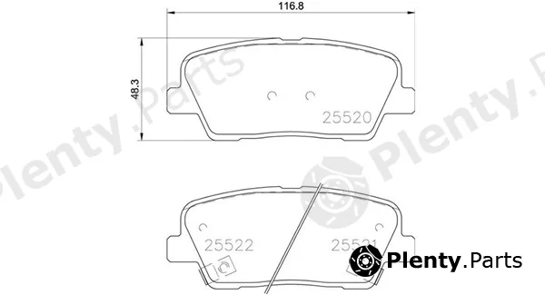 Magneti Marelli 363700430104 — Brake Pad Set, disc brake