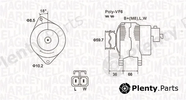 Magneti Marelli 063731901010 — Alternator