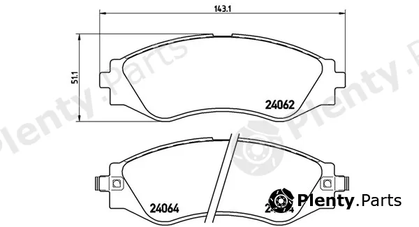 Magneti Marelli 363700410006 — Brake Pad Set, disc brake
