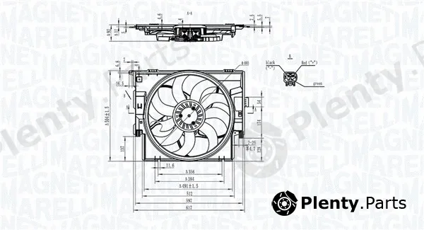 Magneti Marelli 069422829010 — Fan, engine cooling