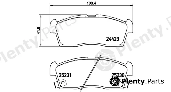Magneti Marelli 363700461108 — Brake Pad Set, disc brake