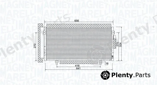 Magneti Marelli 350203998000 — Condenser, air conditioning