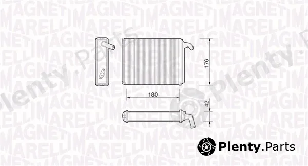 Magneti Marelli 350218054000 — Heat Exchanger, interior heating