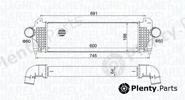 Magneti Marelli 351319205740 — Charge Air Cooler