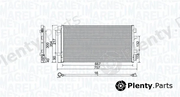 Magneti Marelli 350203762000 — Condenser, air conditioning