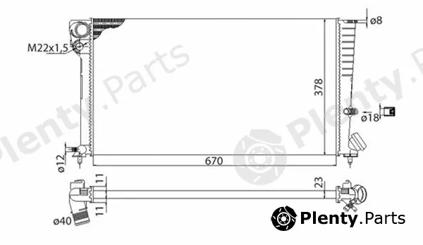 Magneti Marelli 350213118103 — Radiator, engine cooling