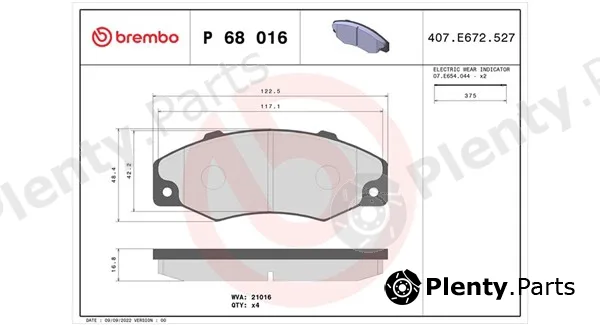 Magneti Marelli 363700468016 — Brake Pad Set, disc brake